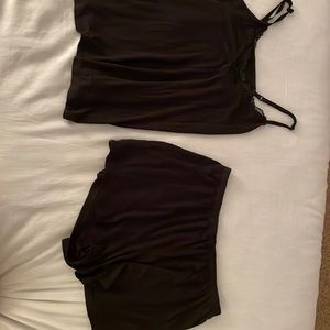 Black pajama set from Target by stars above